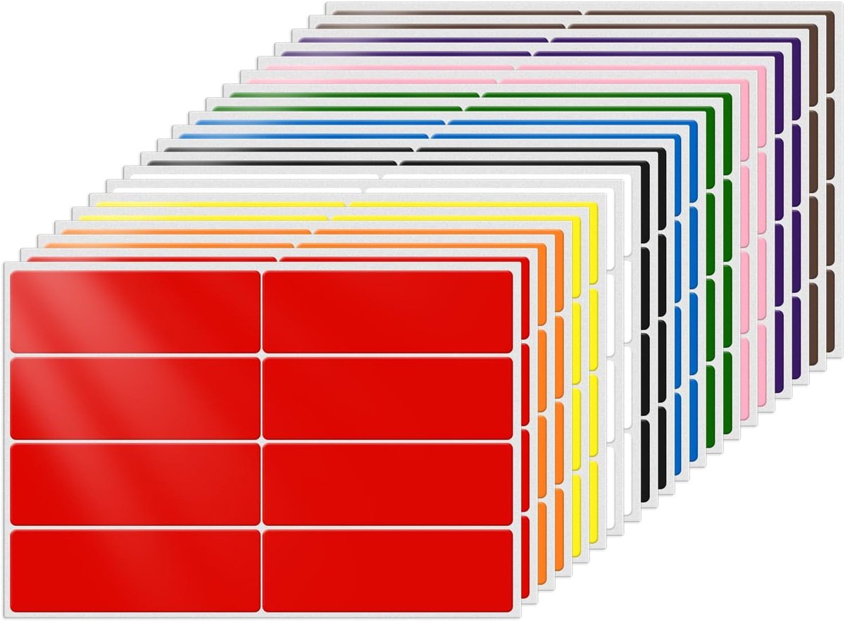 Etiketten 75×25mm - Vinyl Waterdicht - Zelfklevende Naamstickers - Voor Thuis en Kantoor - SnelShoppen