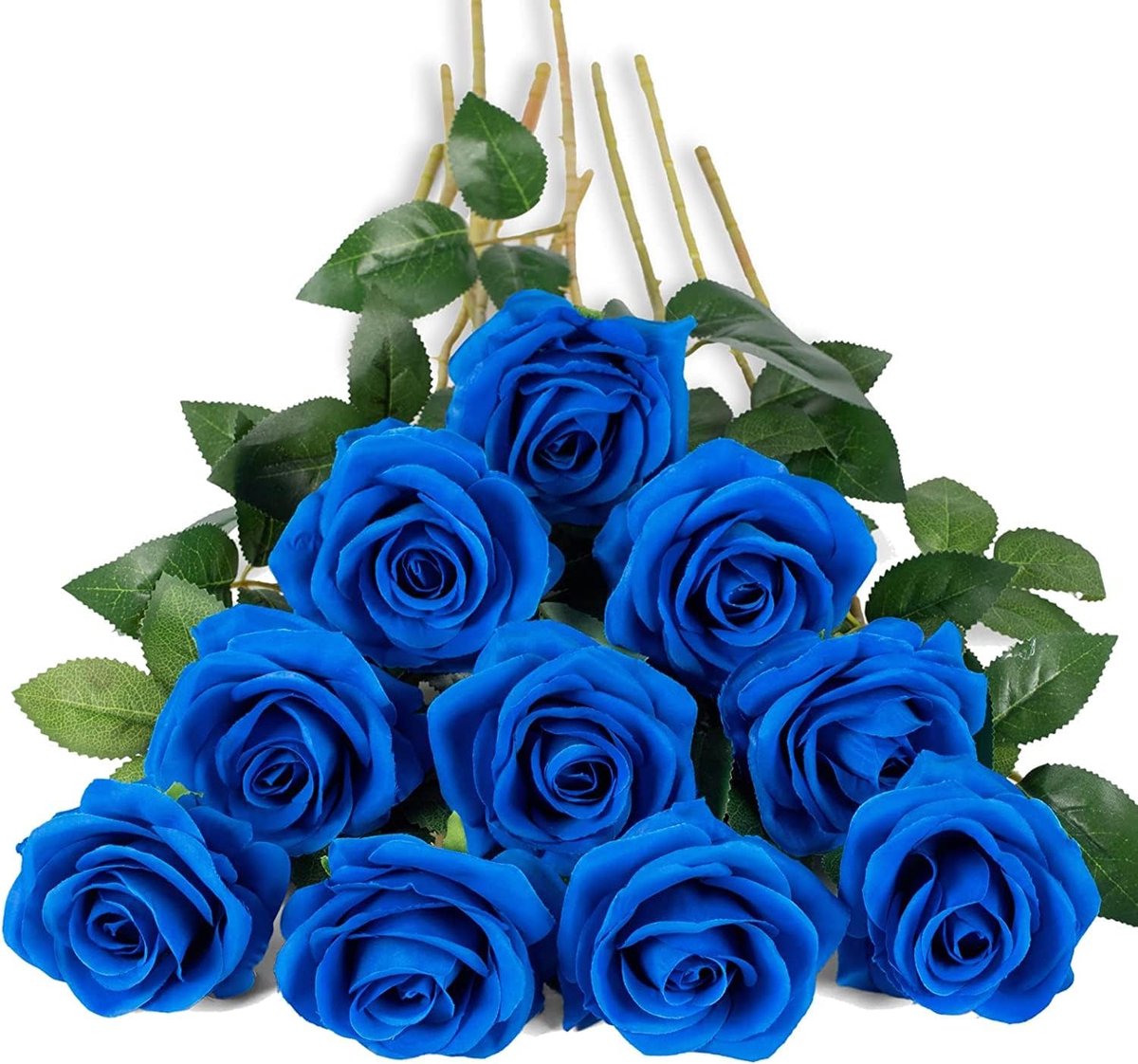 Kunstbloemen rozen 10 stuks - Zijde bloemen - Realistisch design - Perfect voor bruiloften en decoratie - SnelShoppen