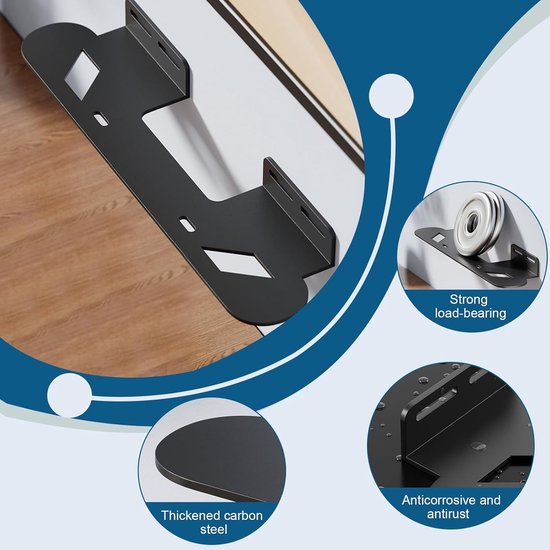 Soundbar houder - universeel - carbon staal - ruimtebesparend - ShopVlot — afbeelding 2