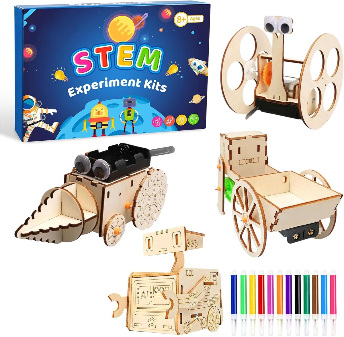 Houten bouwpakket - 3D model - educatief speelgoed - stimuleert creativiteit - ShopVlot