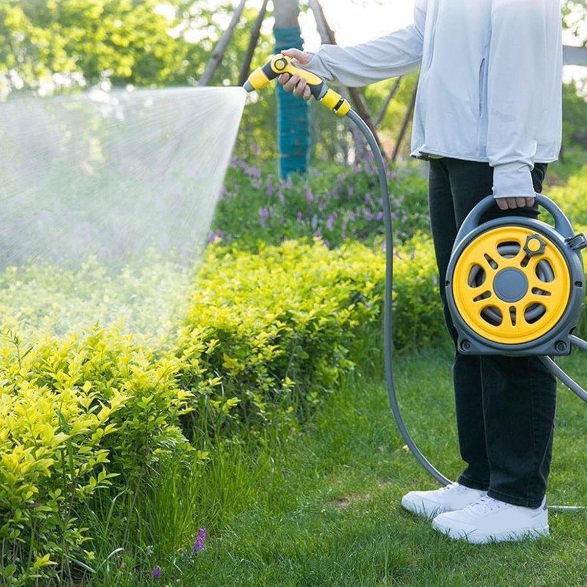 Tuinslang - Waterleiding Slang - Tuin Bewateren - Sterke Constructie - 20 Meter - Groen – foto 3