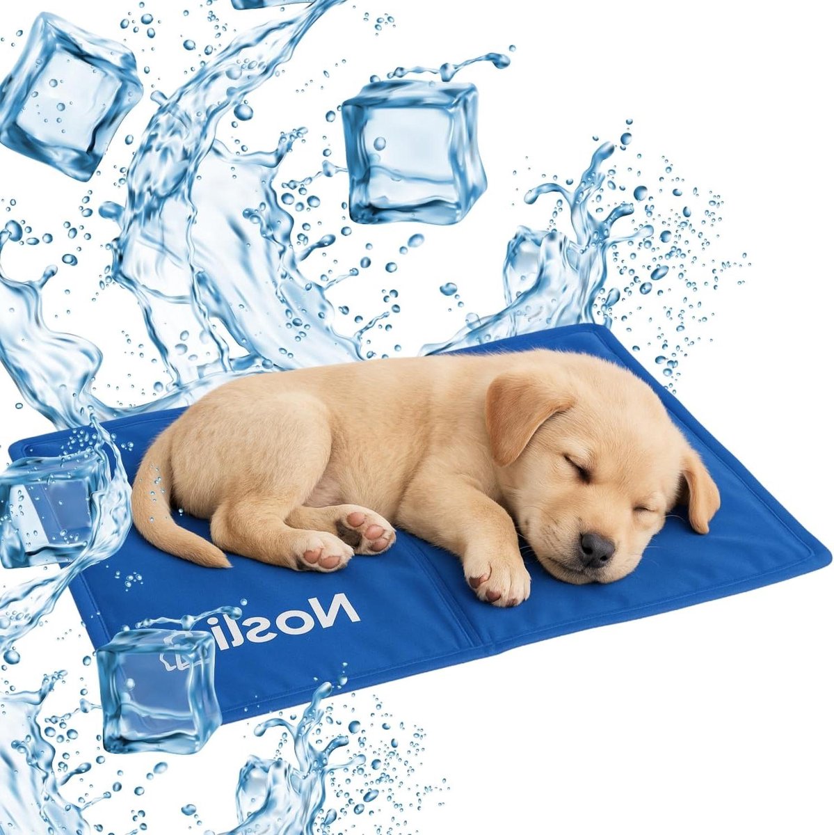Koelmat Hond - Zelfkoelende deken - Zomerse verkoeling - Drukgeactiveerde gel - 40x50cm - Blauw