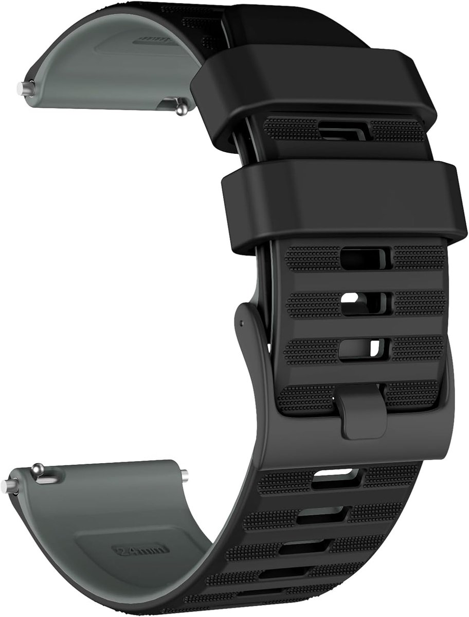 Siliconen Horlogeband 24 mm - Snelle Bevestiging - Vervangband voor Suunto 9/9 Baro/D5/D7 - SnelShoppen