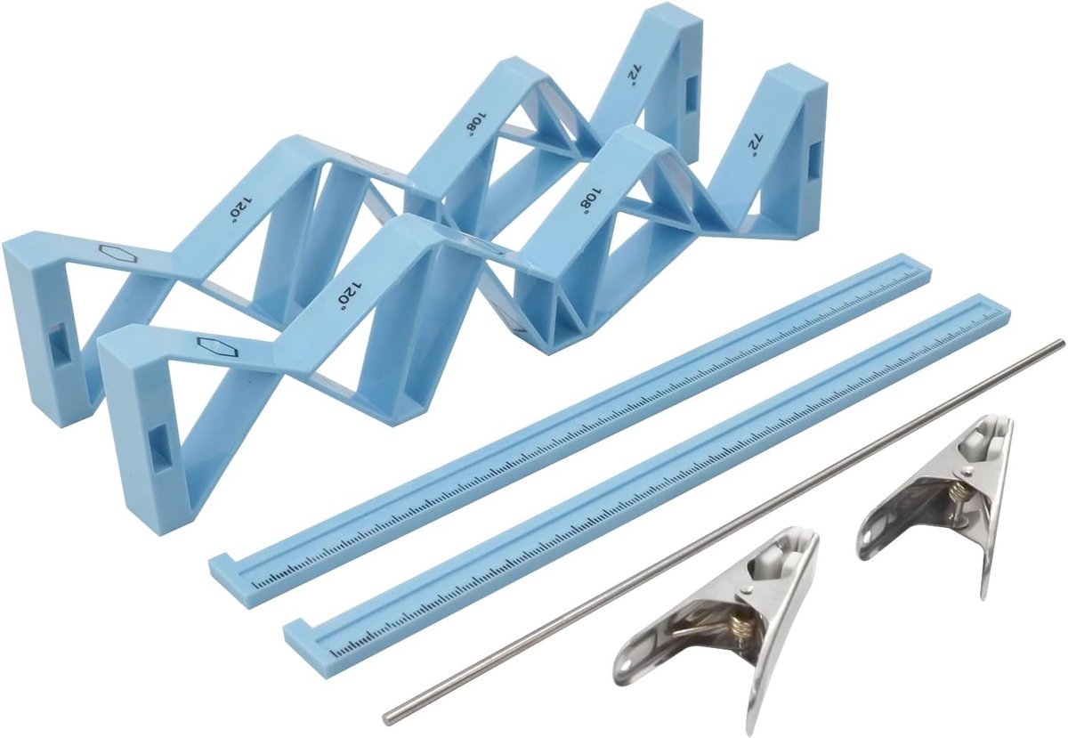 Wedge Tool voor Glasmaken - Blauwe Kunststof - Meerdere Hoeken - Perfect voor Hobbyisten - SnelShoppen
