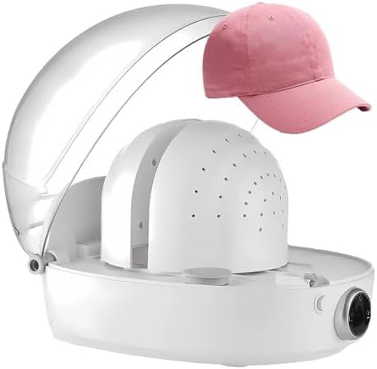 Hoedendroger en Steamer - Hoedenreiniger Cap Steamer - Hoeden Onderhouden - 3-in-1 Systeem - 250 ml tank - Wit