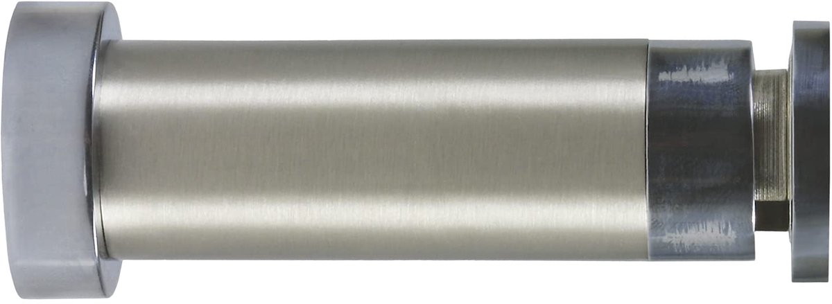 Deurstopper Zamak 23 x 80 mm - Geborsteld nikkel - Wandmontage - Perfect voor stabiliteit - ShopVlot