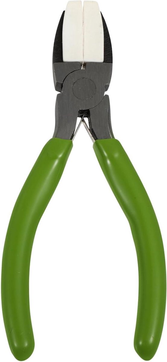 Platbek Tang - Nylon Tang Sieraden Tang - Sieraden Maken - Nylon Kaken - 13.5 cm - Groen Zilver