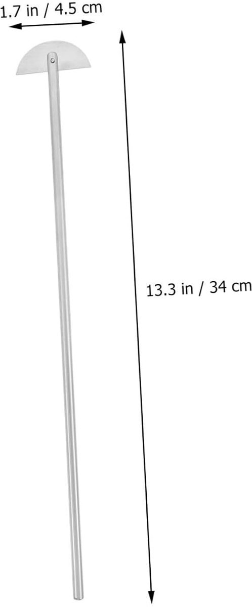 Laboratorium Roerstaaf - Roerpeddel Mengstaaf - Wetenschappelijk Onderzoek - Dubbele Klapbladen - 34 x 4.5 cm - Zilver — afbeelding 5