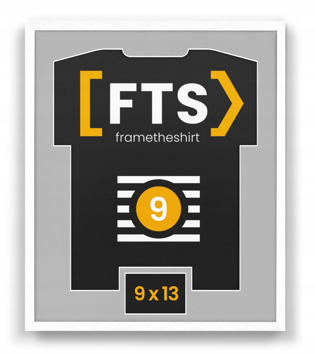 Merkloze sportshirt fotolijst met passe-partout - Uniek aandenken