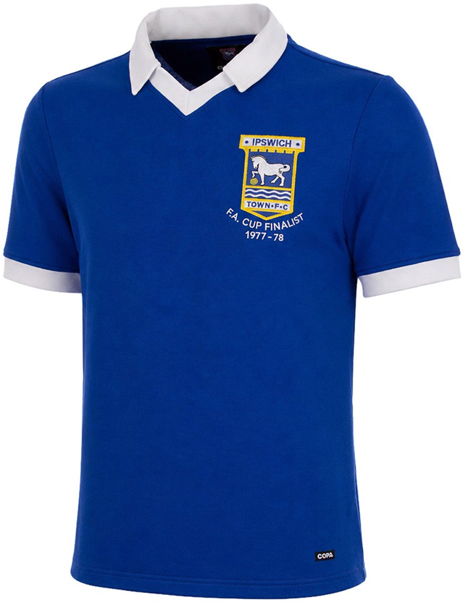 COPA Football - Ipswich Town FC 1977 - 78 - Retro Voetbalshirt - Heren - M - Blauw