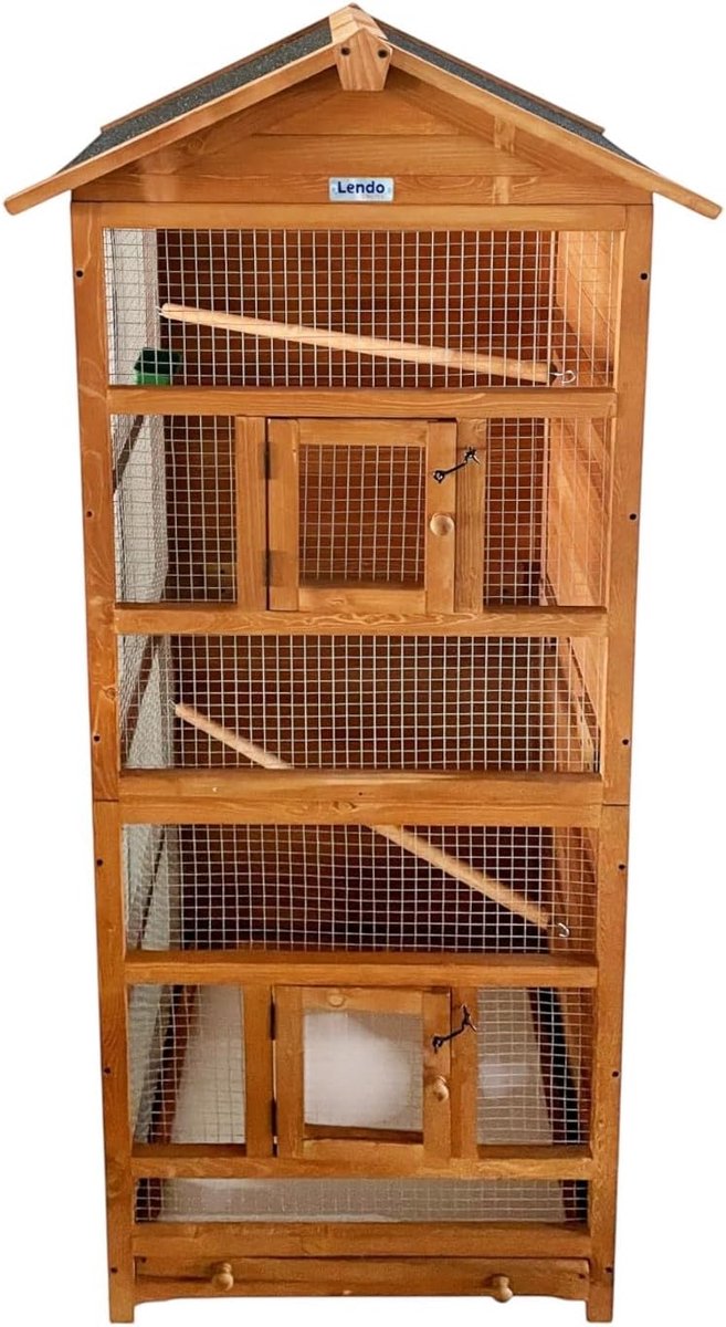 Tuinkast 70×57×165 cm - Bruin Sparrenhout - Ideale opbergruimte voor tuinspullen - SnelShoppen