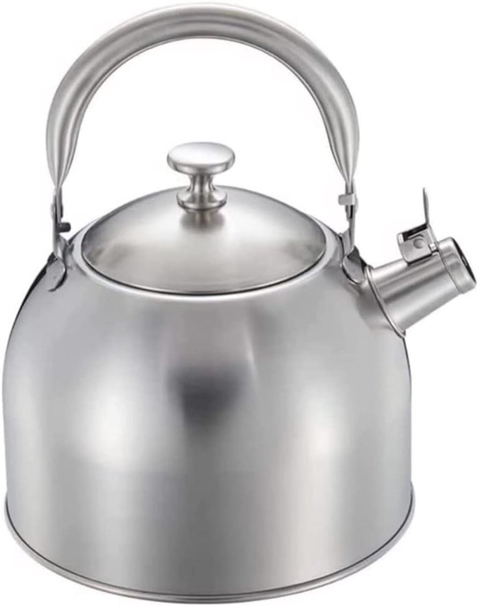 Waterkoker Met Fluitje - Theepot Kookpan - Koffie Thee Zetten - Grote Inhoud - 3.5 Liter - Blauw