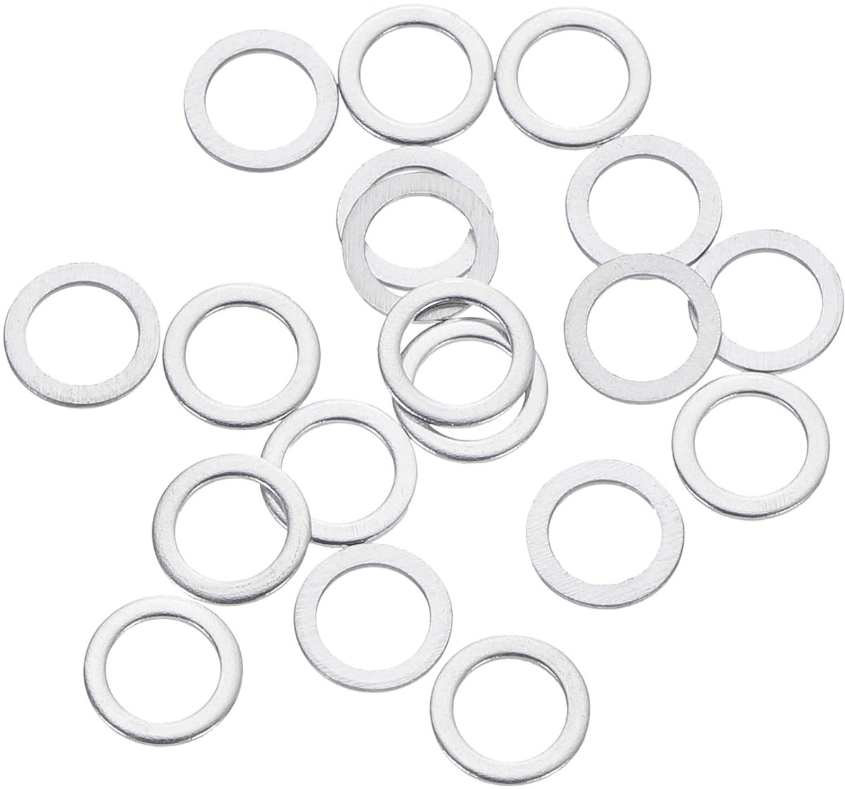 20 stuks M4 sluitringen, 4 x 6 x 0,5 mm, 304 roestvrij staal, platte afstandhouders voor schroeven, bouten, auto's, industriële machines