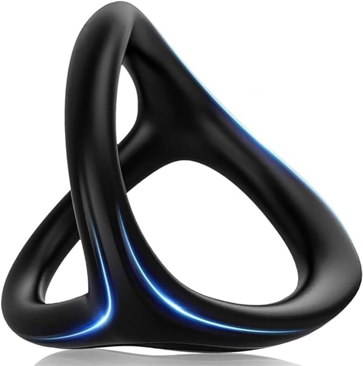 Zwarte Multifunctionele Hoge Elasticiteit Unieke Y-Vormige Ontwerp Fitness Ring, Geschikt Voor Thuismassage Accessoires - D24-Nl