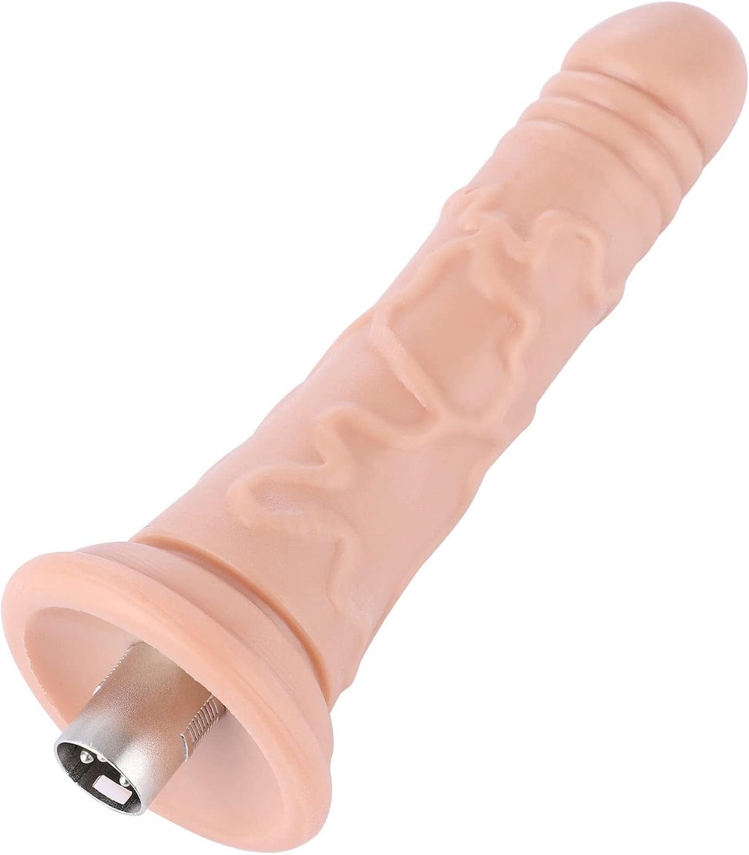 Dildo 17 cm - TPU/TPE - 3XLR aansluiting - Geschikt voor Auxfun Basic Sex Machines - SnelShoppen