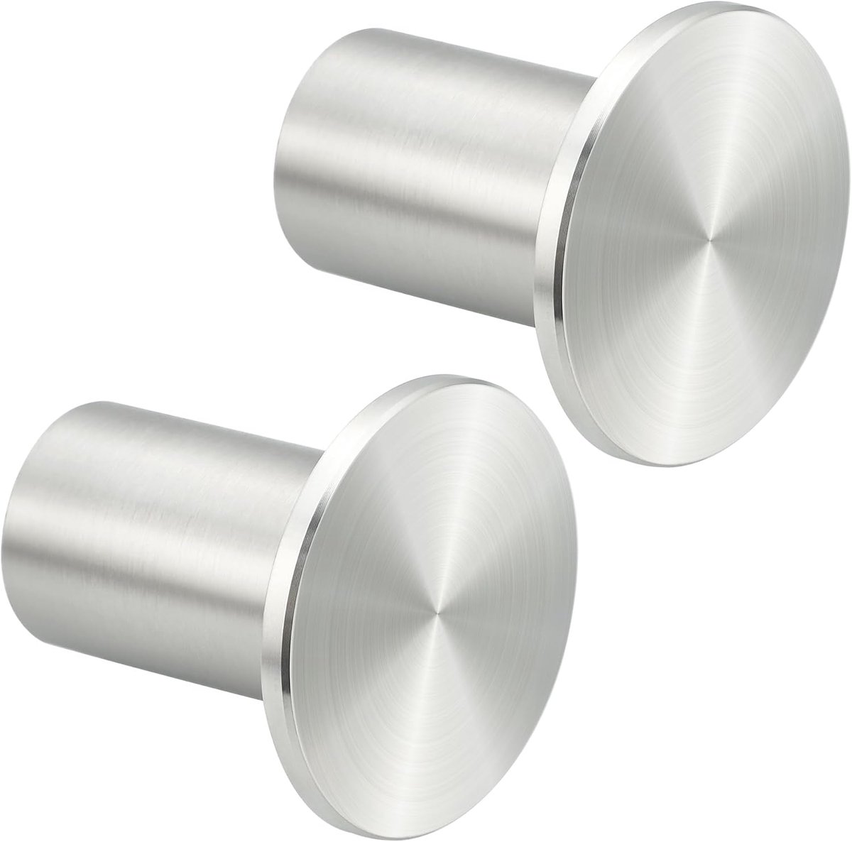 Badhanddoekhaken, handdoekhaak, wandhaken, kledinghaken van SUS304 roestvrij staal voor badkamer, toilet, keuken 2 Stuks, EGJF001Y-25X45-LS-2P