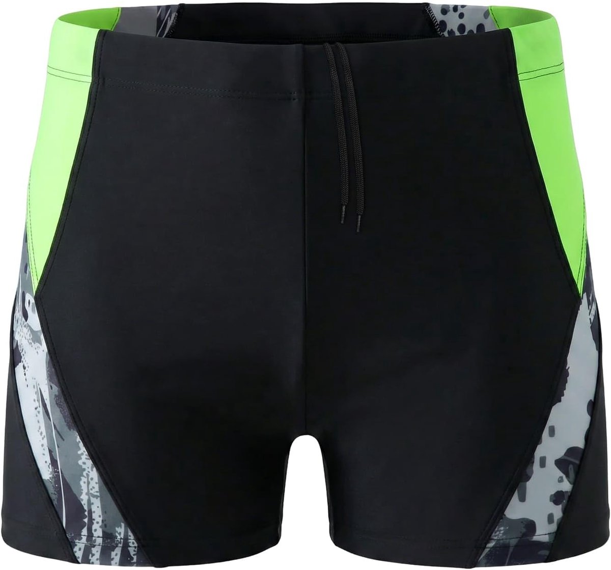 Zwembroek jongens, zwemshort kinderen met ademende voering verstelbare trekkoord in de taille, sneldrogende zwemshort met kleurblokken, boardshort strand raften voor 7-13 jaar
