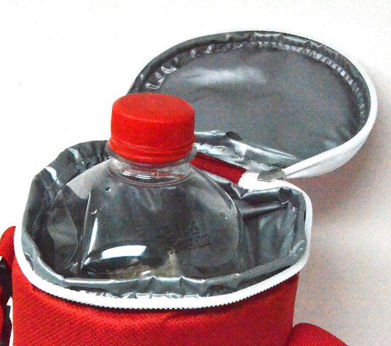 Koelbox Tas - Isolatie Tas - Picknick en Reis - Waterdicht Materiaal - 3 Liter - Rood van Koelbox. — afbeelding 2