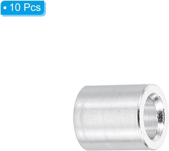 M3 aluminium afstandhouders, 10 stuks metalen afstandhouders aluminium 3,1 mm ID x 6 mm OD x 6 mm L aluminium afstandhouder schroefstandaard rond voor M3 schroefbouten — afbeelding 5