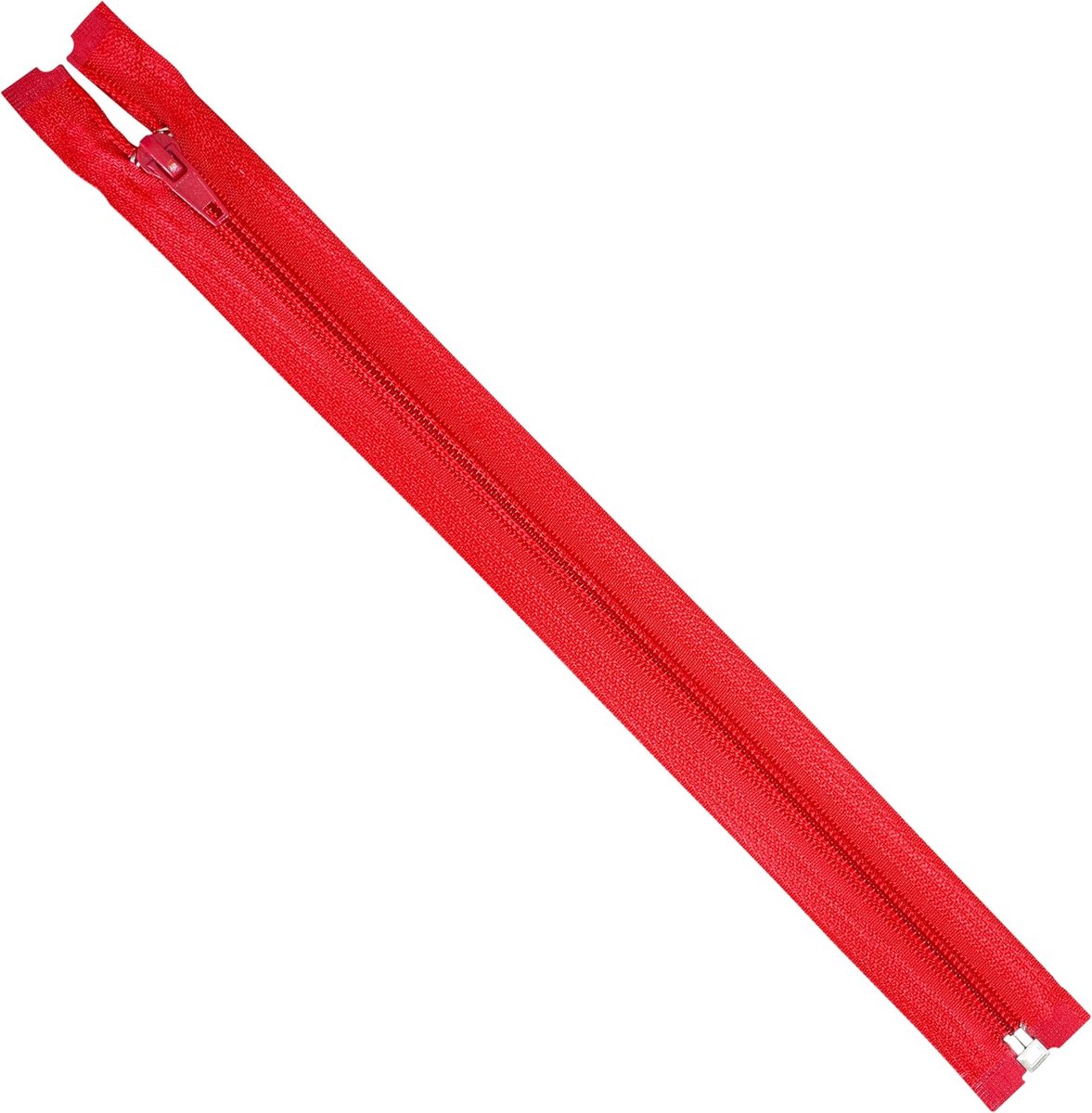 - Set van 10 spiralen ritsen N°5 30 cm losneembaar met slider - van metaal nylon polyester - kleur rood - naaiprojecten DIY textiel ambacht