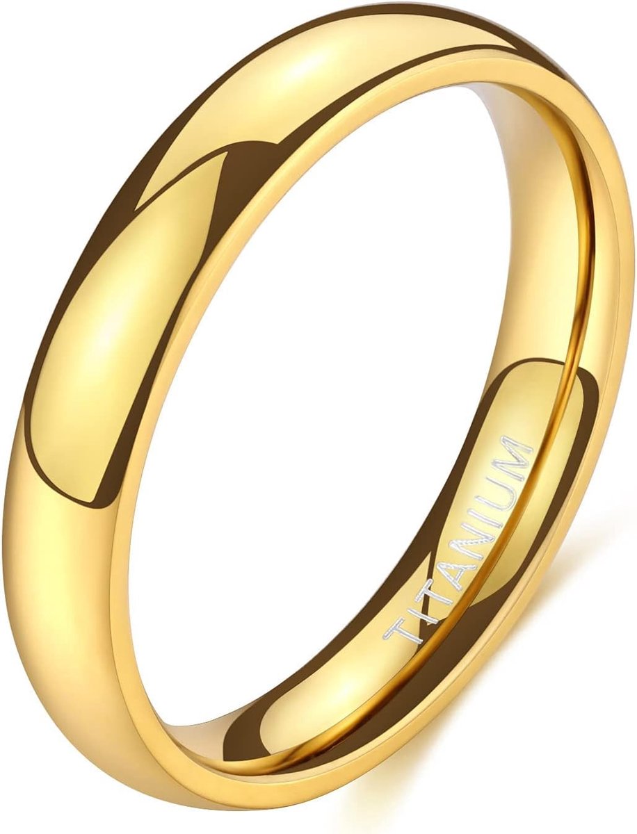 Ring voor dames en heren, 2 mm, 4 mm, 6 mm, gepolijst titanium, smalle ring, verlovingsring, trouwring