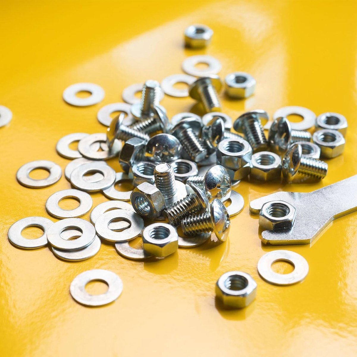 Platte sluitringen M6, roestvrij staal 304 ID 6,4 mm x OD 12 mm x dikte 1,6 mm voor schroeven, fabrieken, reparaties, keukens, winkels en buitenbouw, zilver