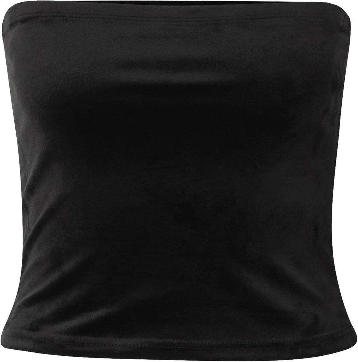 Classics Tb4522-ladies Short Velvet Tube Top dames T-Shirt