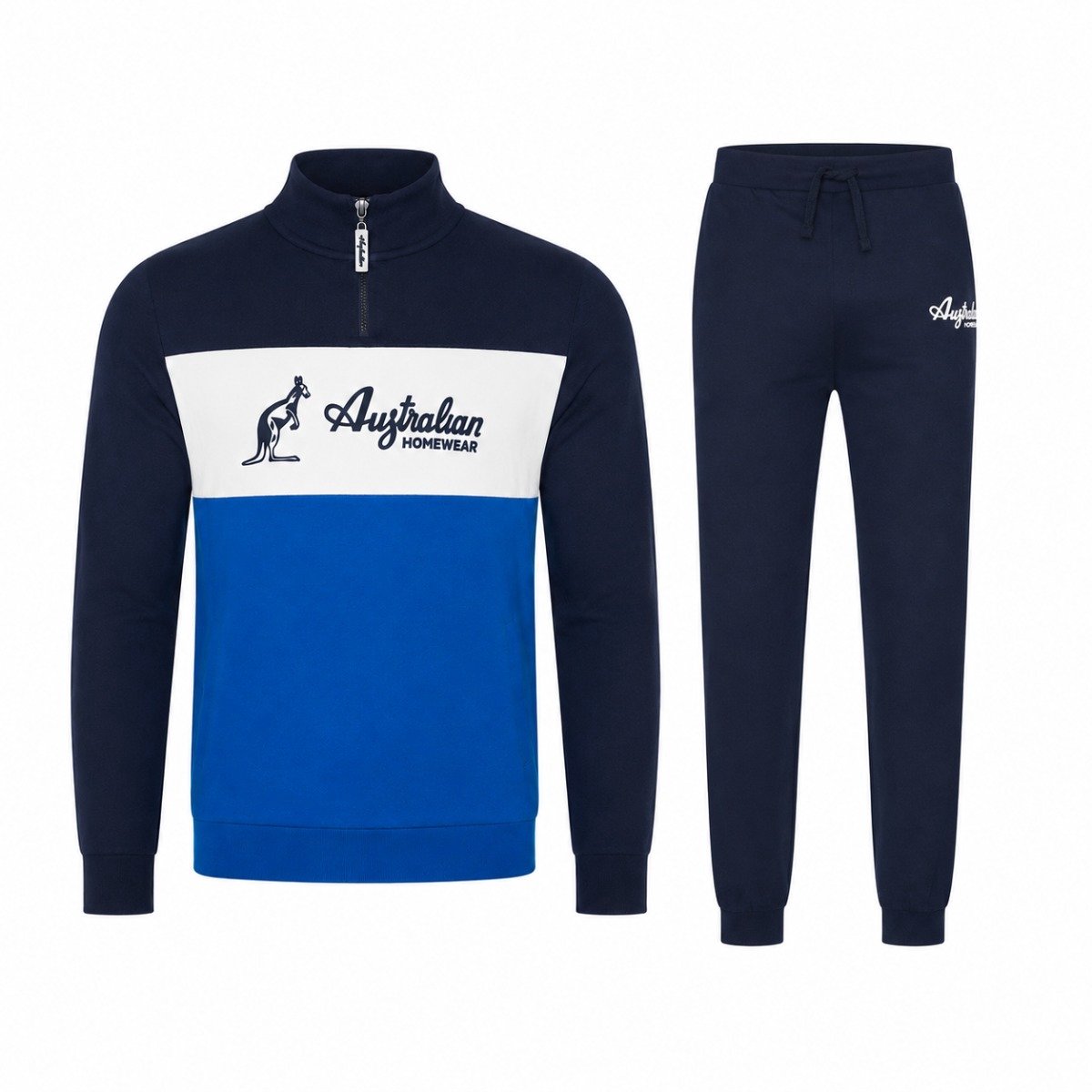 Australian - Heren Homewear Joggingpak - Navy/Blauw - Maat L