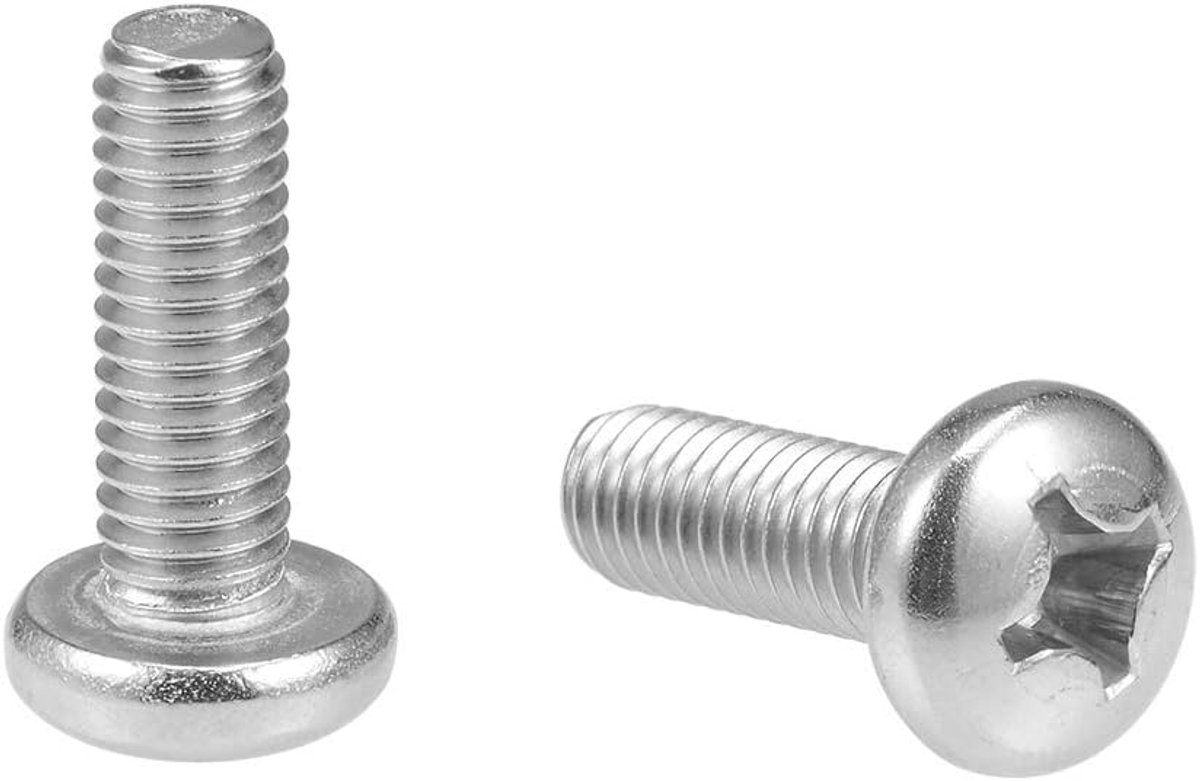 Machineschroeven kruisgleuf M6 x 10 mm zwenken kop bevestigingen bouten M6x18mm 10Pcs