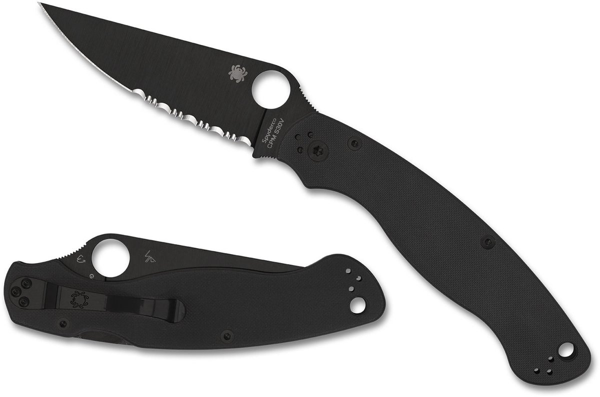 Spyderco Military 2 Black / Black CPM S30V SE