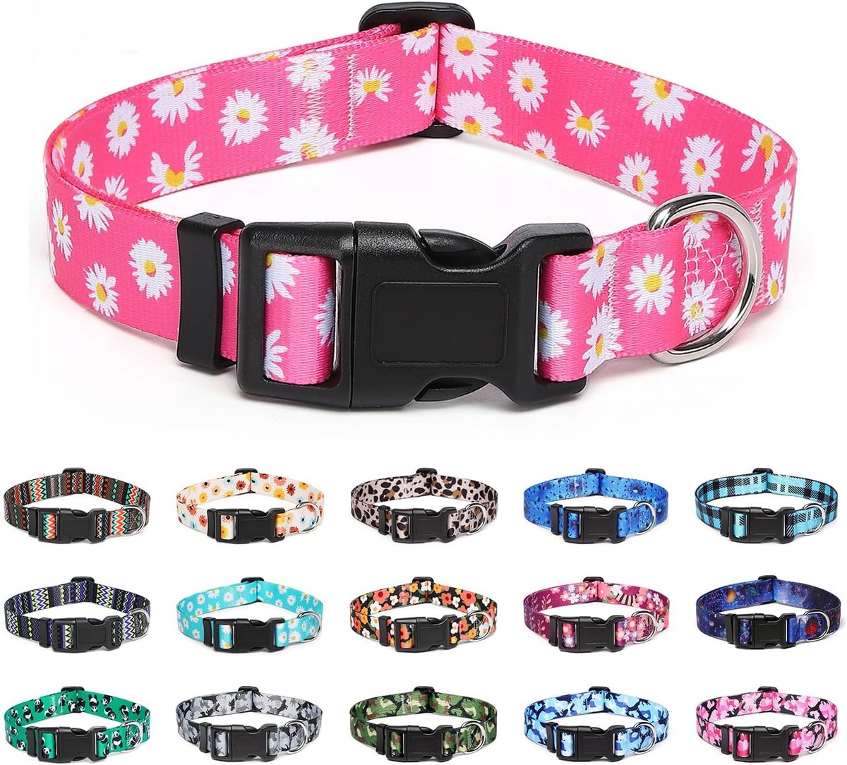 Hondenhalsband S - nylon - zacht en comfortabel - verstelbaar voor kleine en grote honden - SnelShoppen
