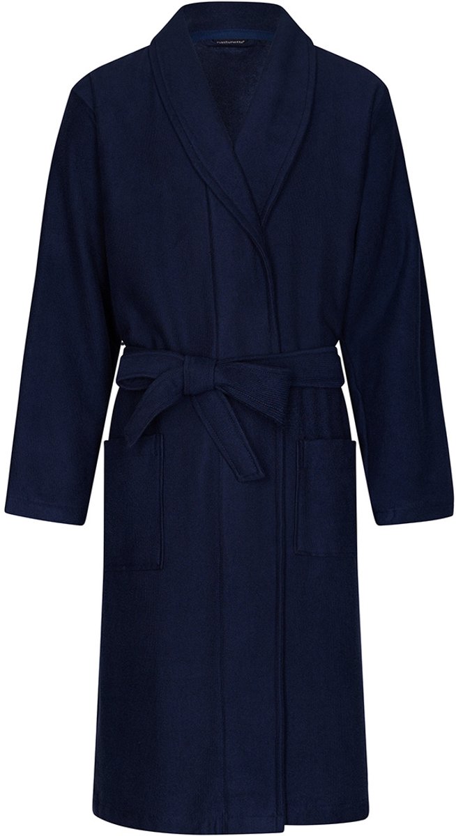Heren Badjas Pastunette - Bamboemix - Blauw - Maat S