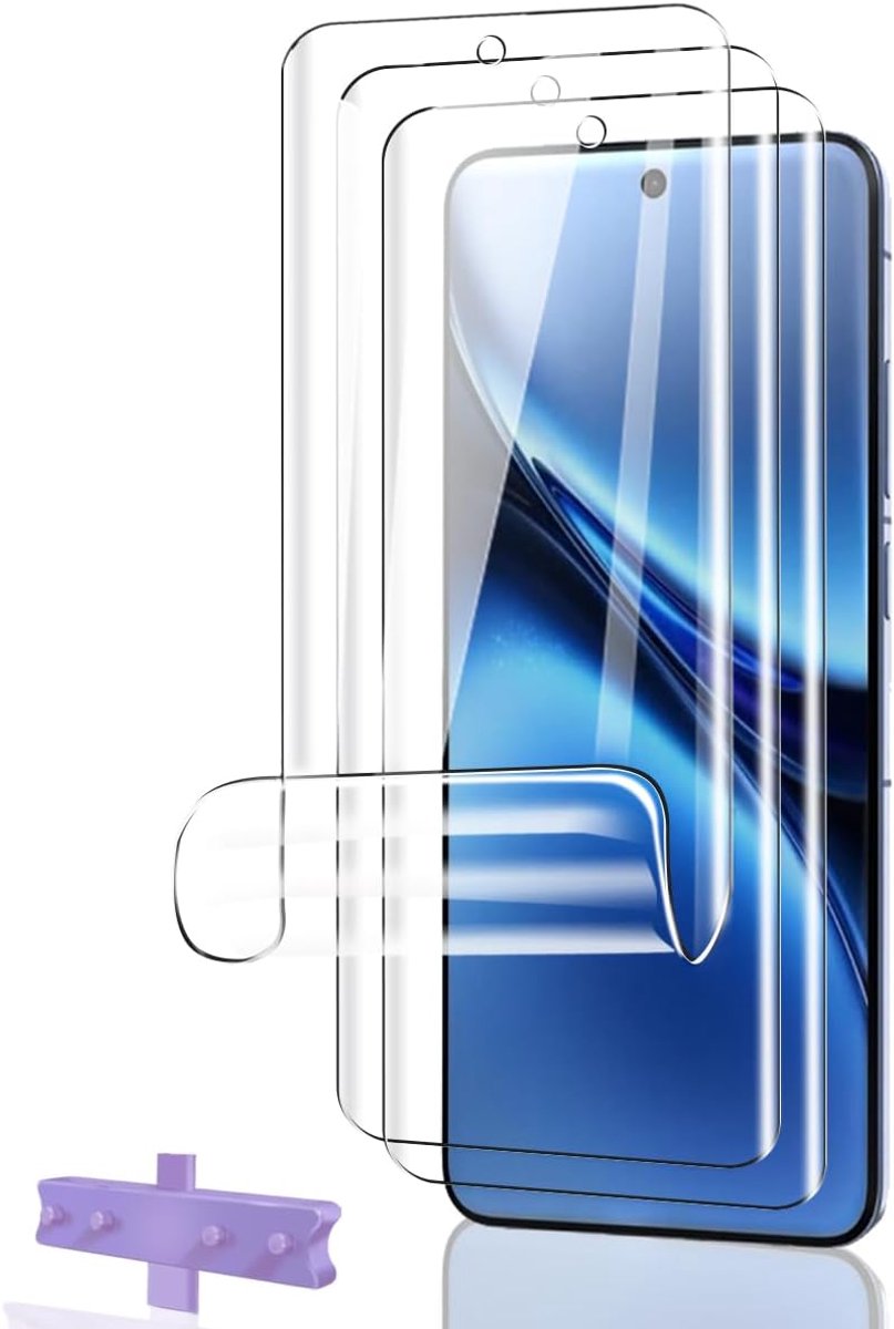 Displaybeschermfolie voor VIVO X200 Pro, TPU-folie 3 stuks, eenvoudige installatie, luchtbelvrij, krasbestendig, transparant, zacht, bescherming voor VIVO X200 Pro gehard glas