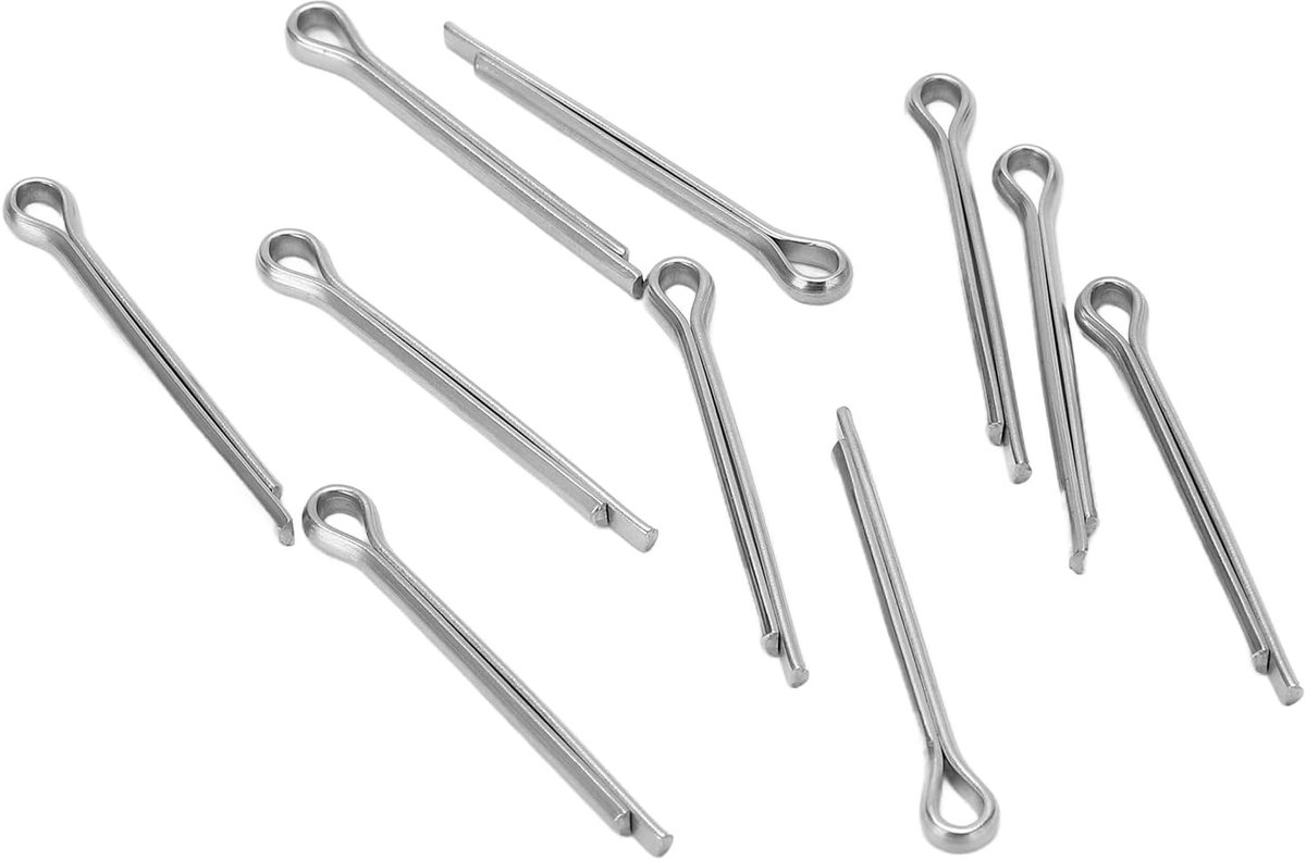 10st Fiets Schijfremblokken Lock Pins, Roestvrijstalen Veiligheidsspeld Fietsaccessoires