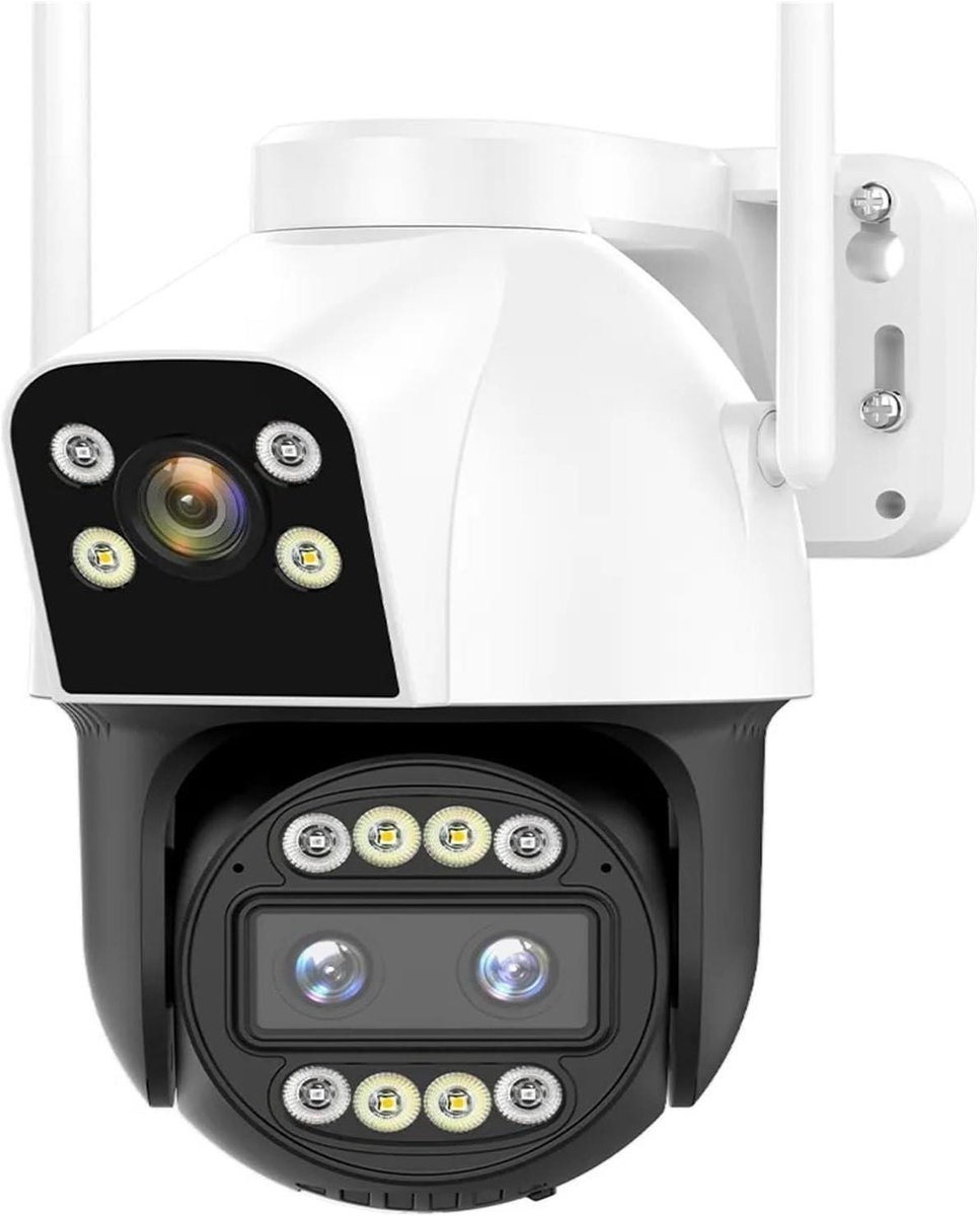Beveiligingscamera Buiten - PTZ Camera 4G - Huis Beveiligen - AI Auto Tracking - 10x Zoom - Wit