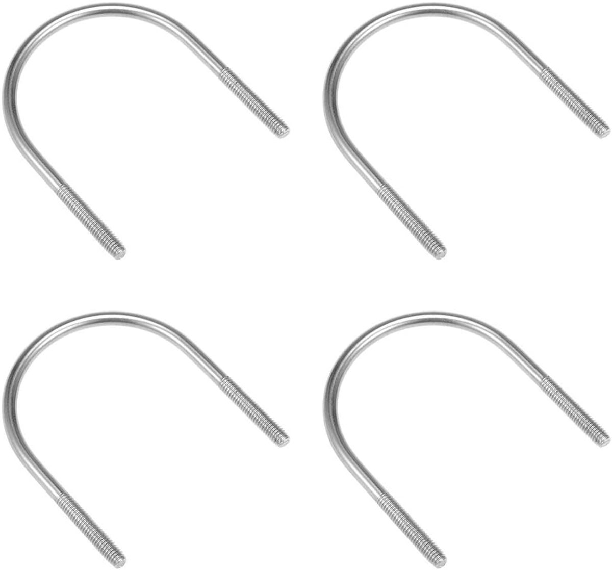 Sourcing map 5stk.M6 304 roestvrij staal U-boutsluiting voor 22 mm buisdiameter M6x60mm-4pcs