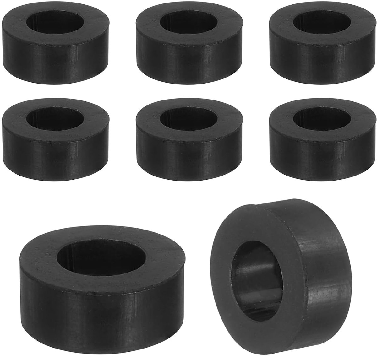 18 stuks dikke rubberen spacers, 9/16 inch buitendiameter x 5/16 inch binnendiameter x 1/4 inch dikte