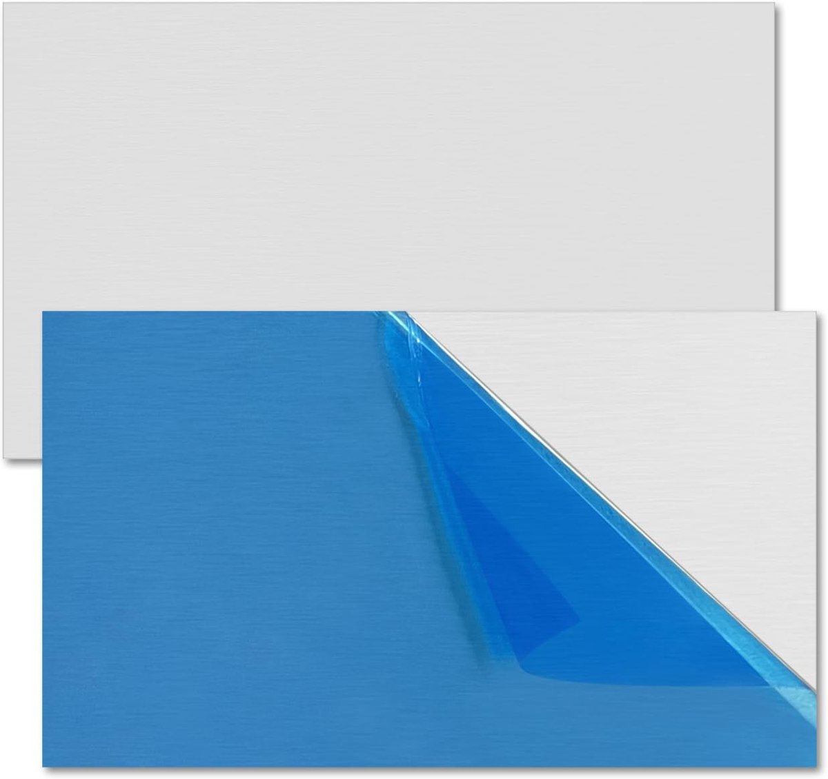 Aluminium plaat, 1 mm x 50 mm x 100 mm, 6061 T651, 1 mm zuiverheid 99,9% voor knutselen, sieraden maken, huishoudelijk werk en elektrische installaties, 2 stuks