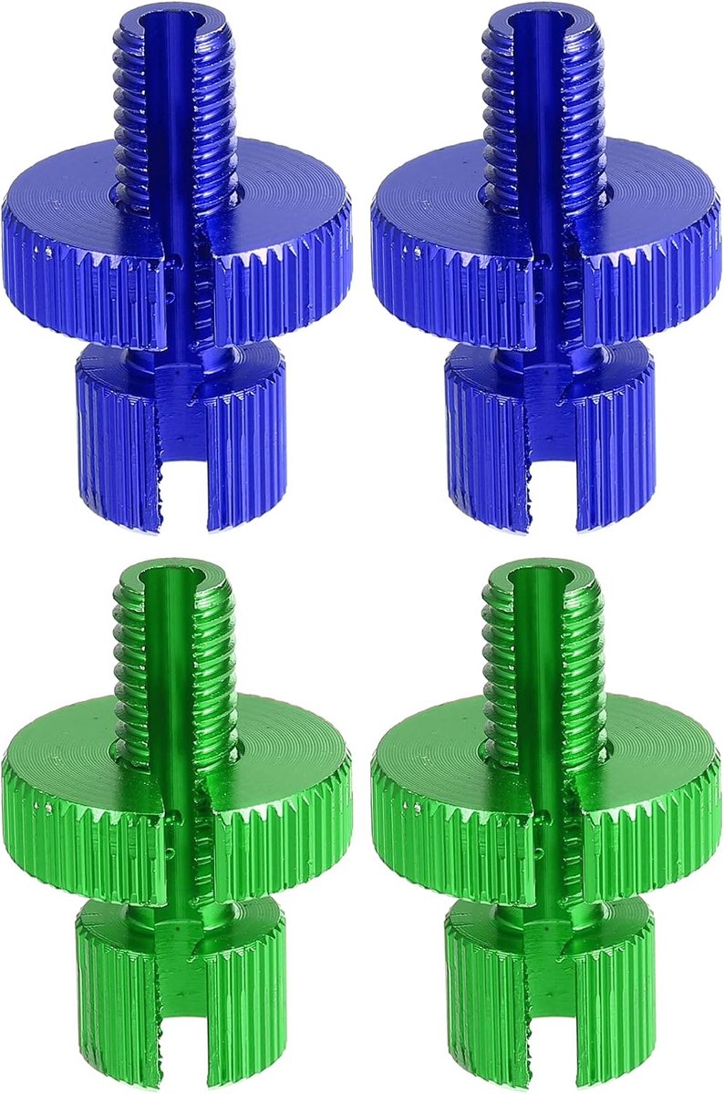AUTOHAUX 4 stuks M8 remkoppeling kabel lijn instellen schroef blauw groen
