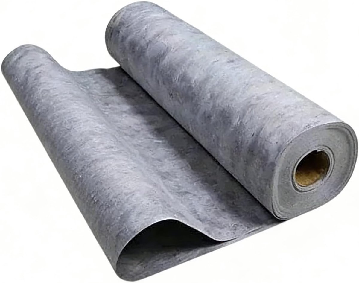 Waterdichte Membraanrol Voor Douche 27mil /32mil Waterdicht Onderlaagmembraan Pe Voor Sauna Badkamer Waterdichting Onder Tegelvloeren Muren Dak(Size:1.15x50m(3.7x164ft),Color:grijs)