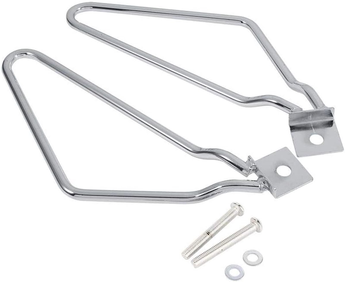 2 stuks motorfiets zadeltassen houders houders voor XL883/1200 HD1450/1584 default zilver