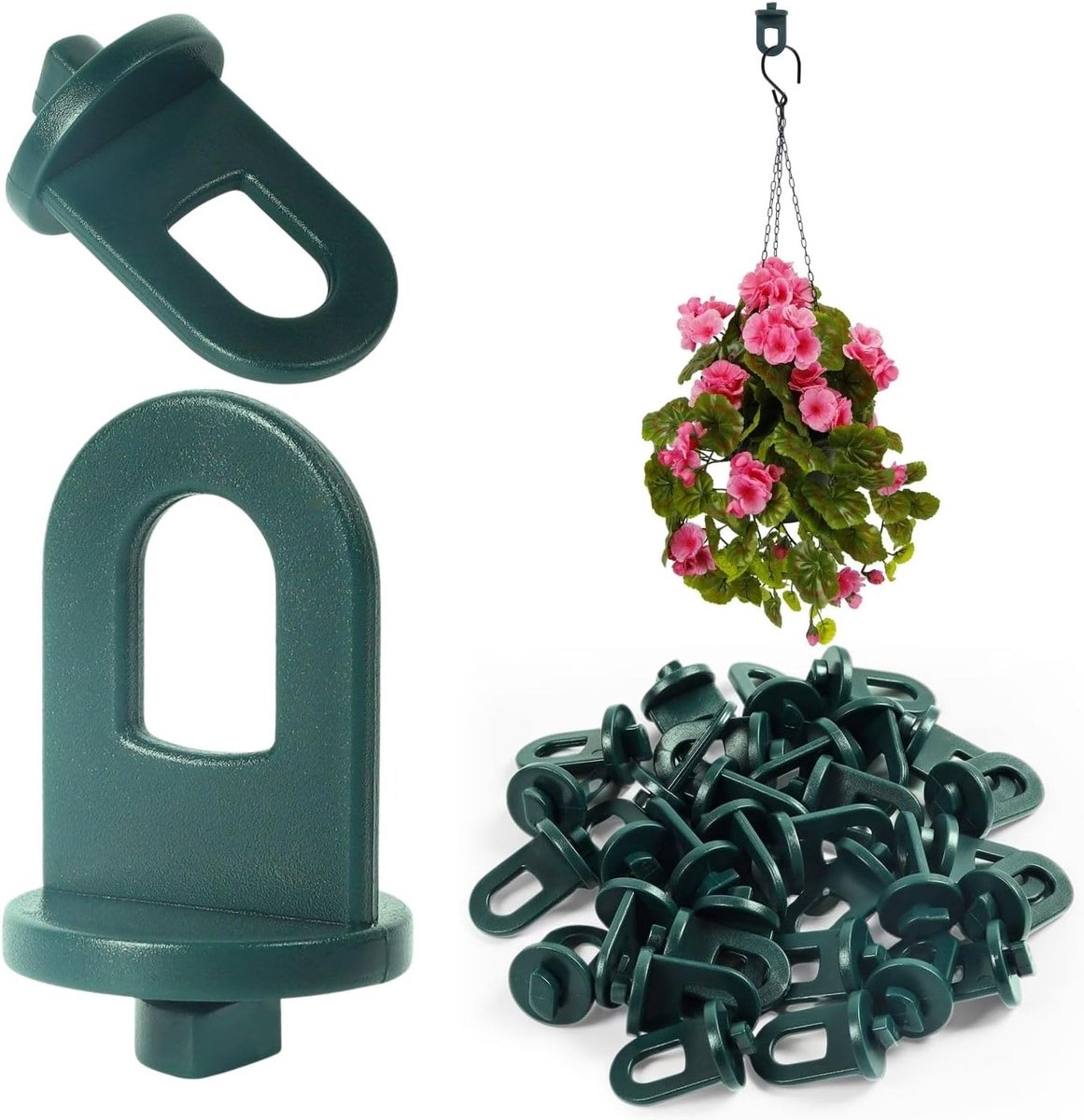 Broeikasclips - Plantenhouders - Planten Ophangen - Draaibaar Ontwerp - 50 stuks - Transparant