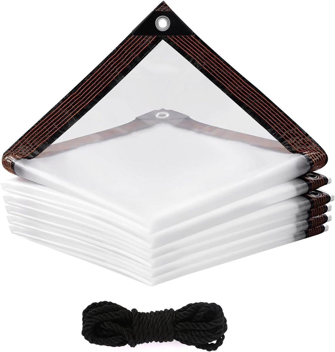 Zeildoek 2 x 2 m - Transparant PVC - Waterdicht - Ideaal voor tuin en camping - ShopVlot