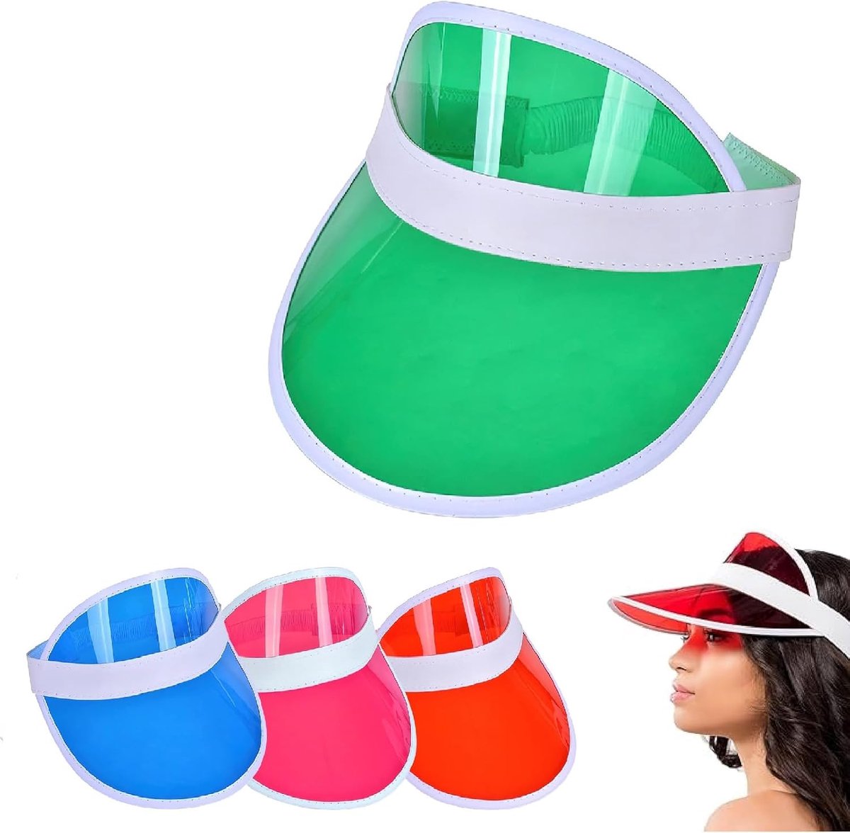 Zonnepet Unisex - Neon kleuren - Set van 4 - Perfect voor feestjes - ShopVlot