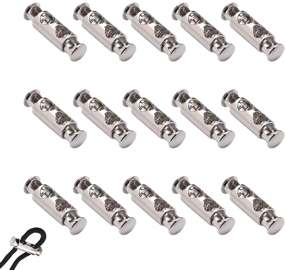 Kabelclips set van 15 - Stalen kabelklemmen - Bevestiging van kabels - Ideaal voor doe-het-zelf projecten - ShopVlot
