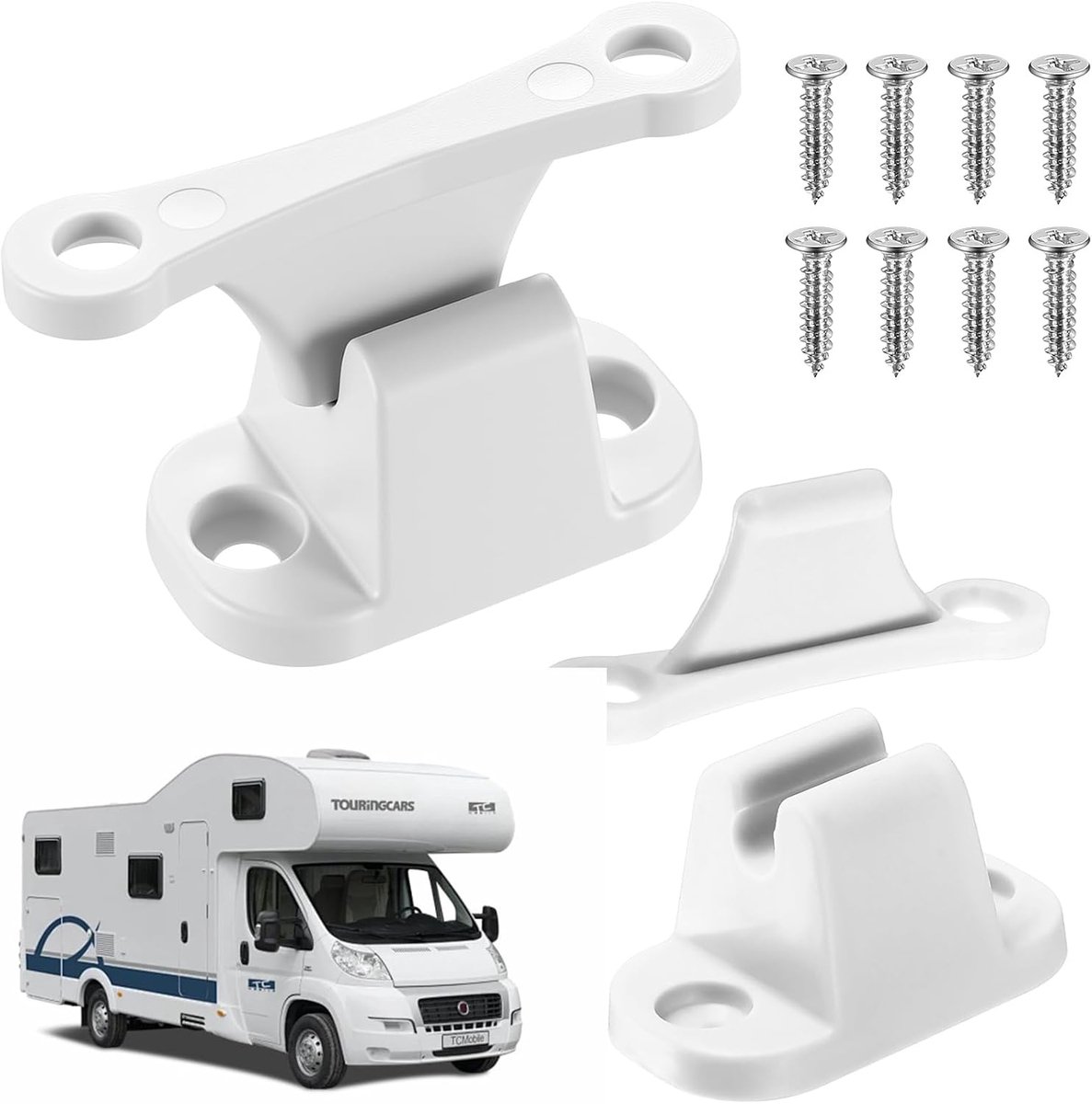 Deurslot voor camper - duurzame ABS - demping ontwerp - voorkomt schade aan deur - ShopVlot