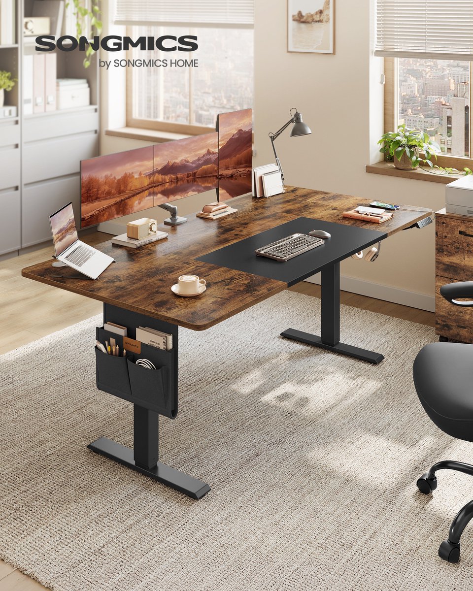 SONGMICS SONGMICS Zit-Sta Bureau - afbeelding 3