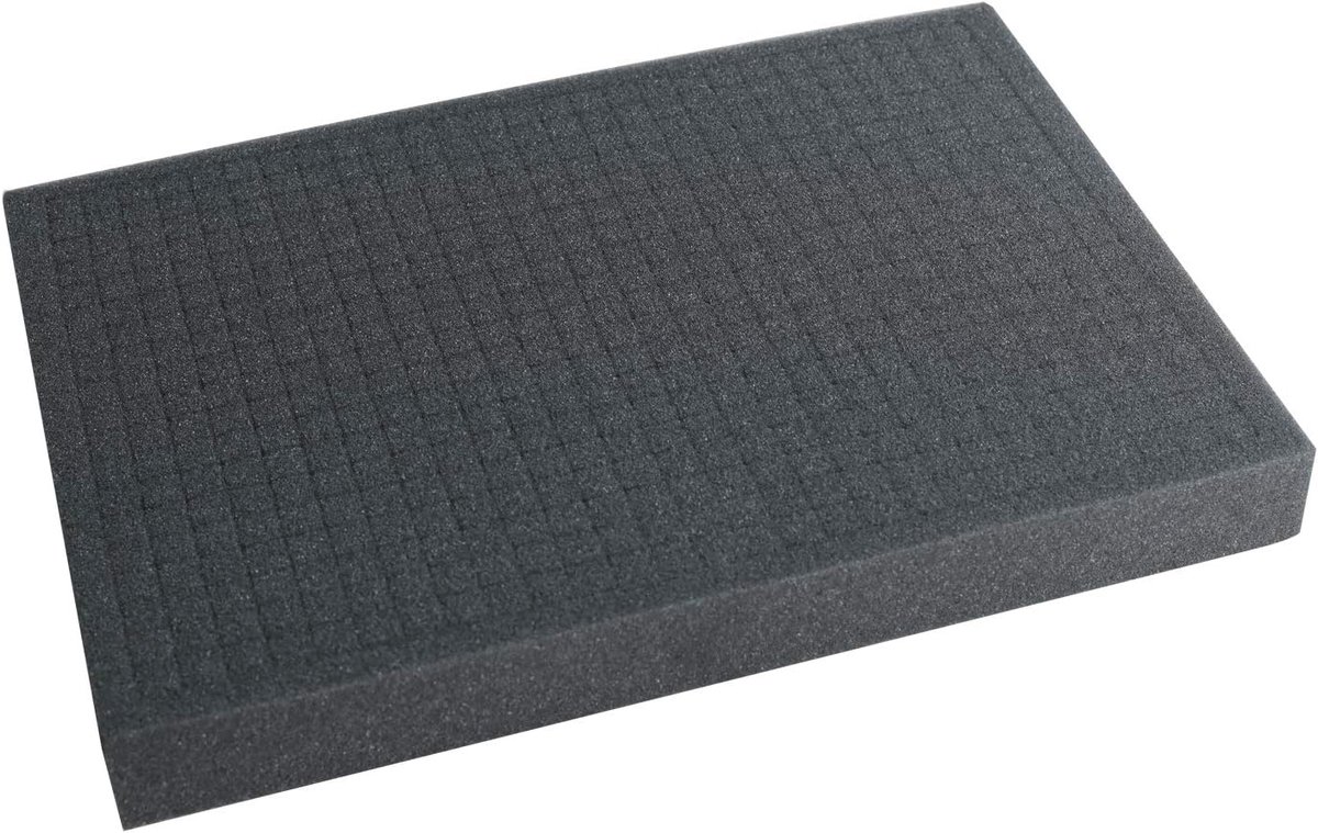 Grid Foam 345 x 275 mm - Fijnporig - Perforaties voor miniaturen - Veilig vervoer en opslag - ShopVlot