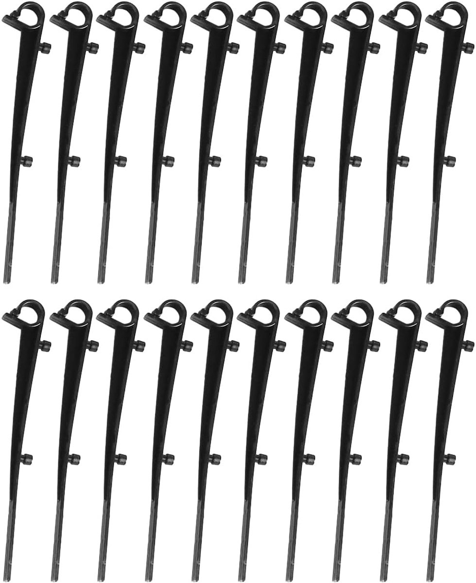 Gootborstelclips 20 stuks - Plastic - Bevestigingsclips - Voor het bevestigen van gootbescherming - ShopVlot