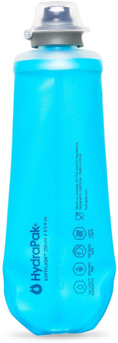 Hydrapak Softflask 250ml drinkfles Malibu Blue